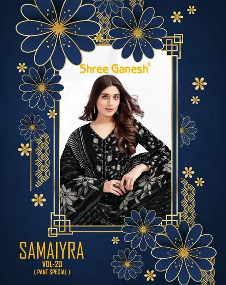 Samaiyra Vol 20 By Shree Ganesh Online Cotton Kurti With Bottom Dupatta Wholesale